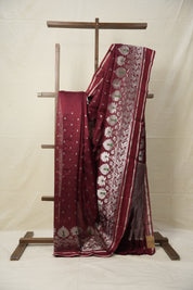Brown Handborder Chandri Silk Saree - SRBHCSS443