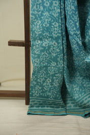 Rama Green HBP Cotton Silk Saree With Chanderi Border - SRRGCSS1792