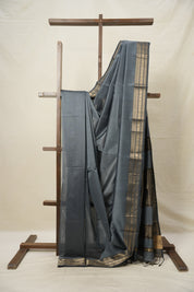 Grey Maheshwari Saree - SRGMS896