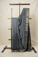 Grey Maheshwari Saree - SRGMS896
