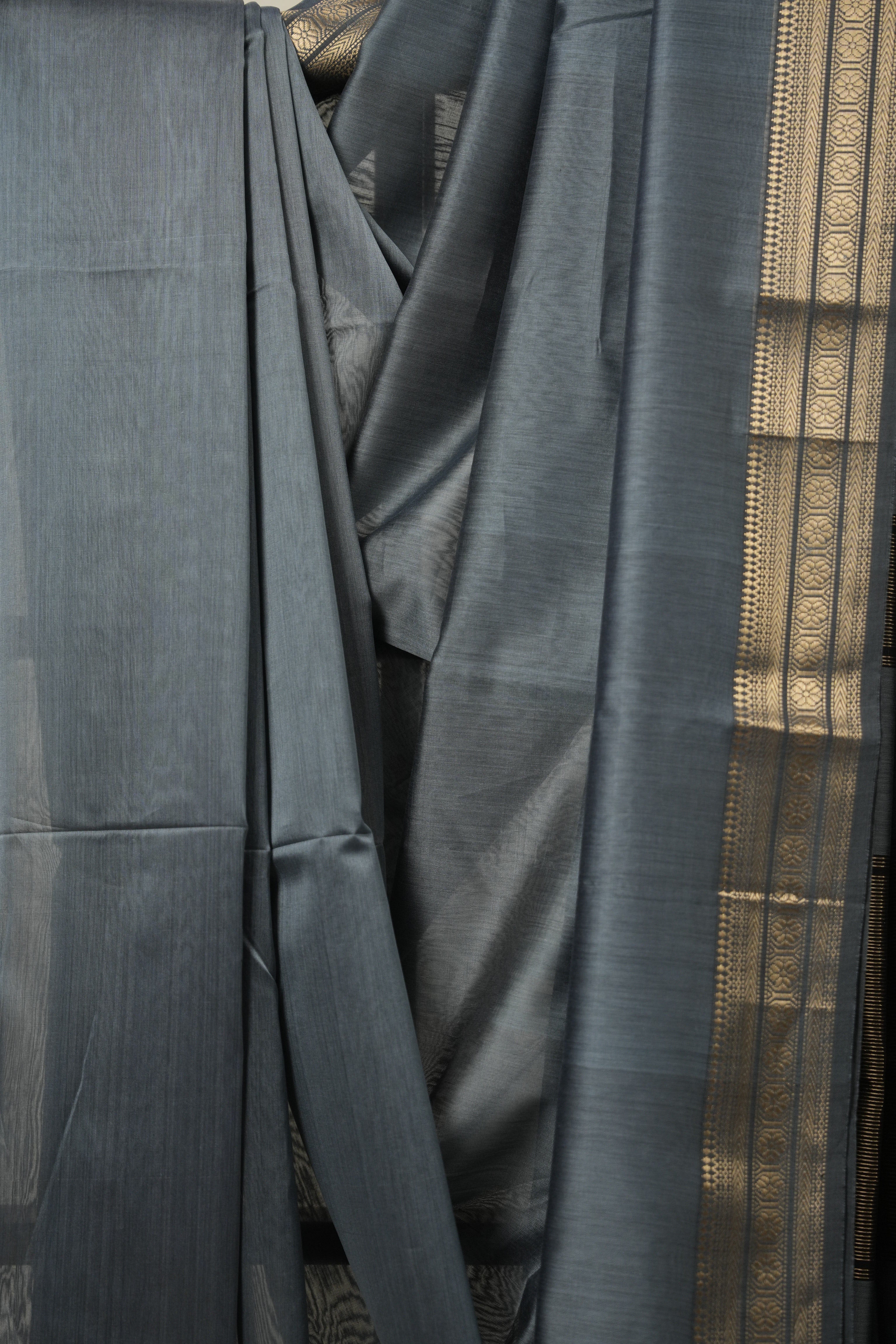 Grey Maheshwari Saree - SRGMS896