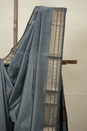 Grey Maheshwari Saree - SRGMS896