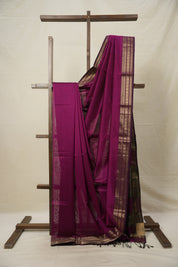 Magenta Maheshwari Saree - SRMMS895