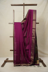 Magenta Maheshwari Saree - SRMMS895