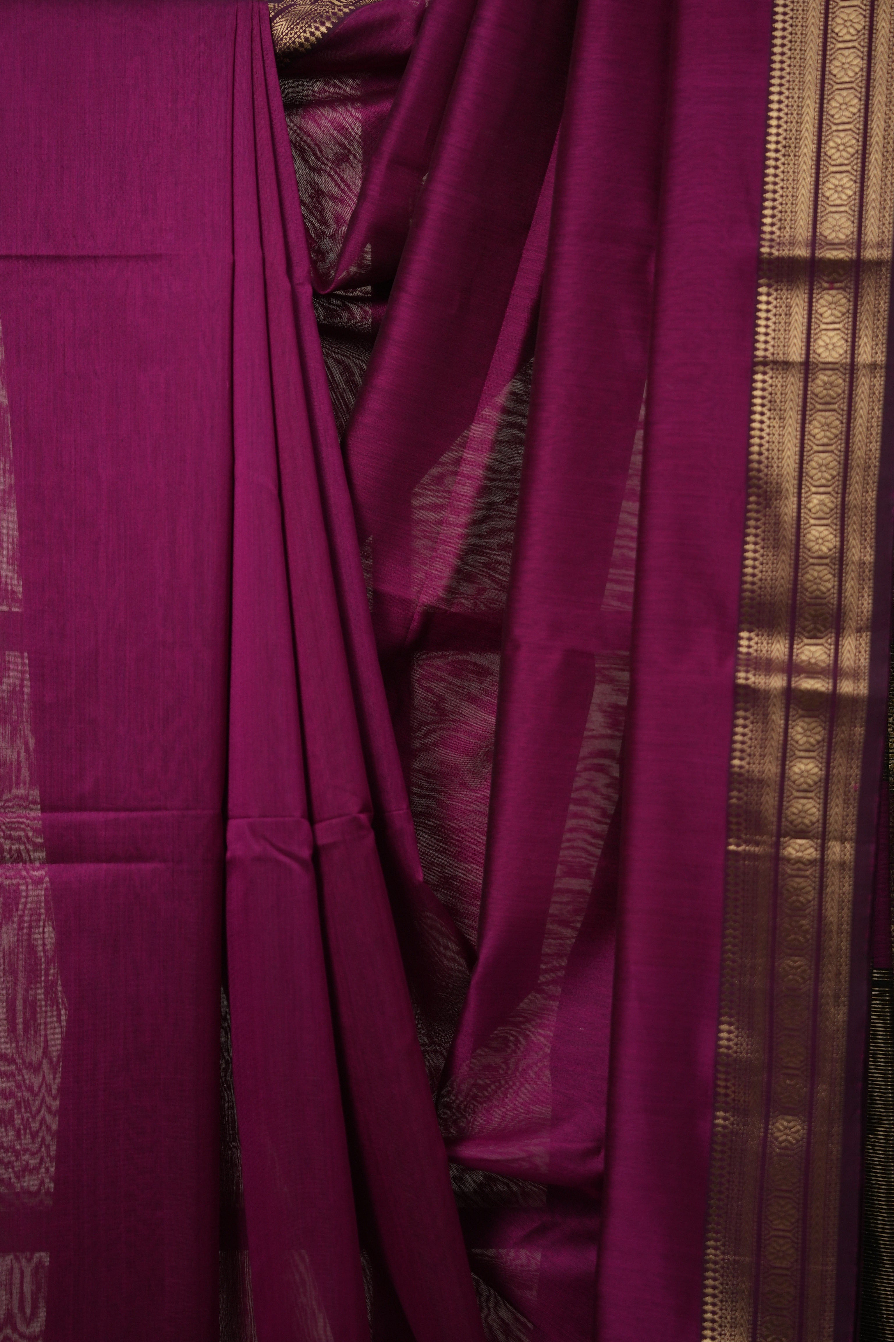 Magenta Maheshwari Saree - SRMMS895