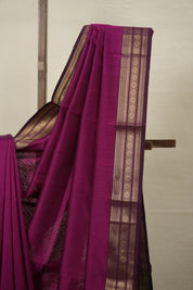 Magenta Maheshwari Saree - SRMMS895
