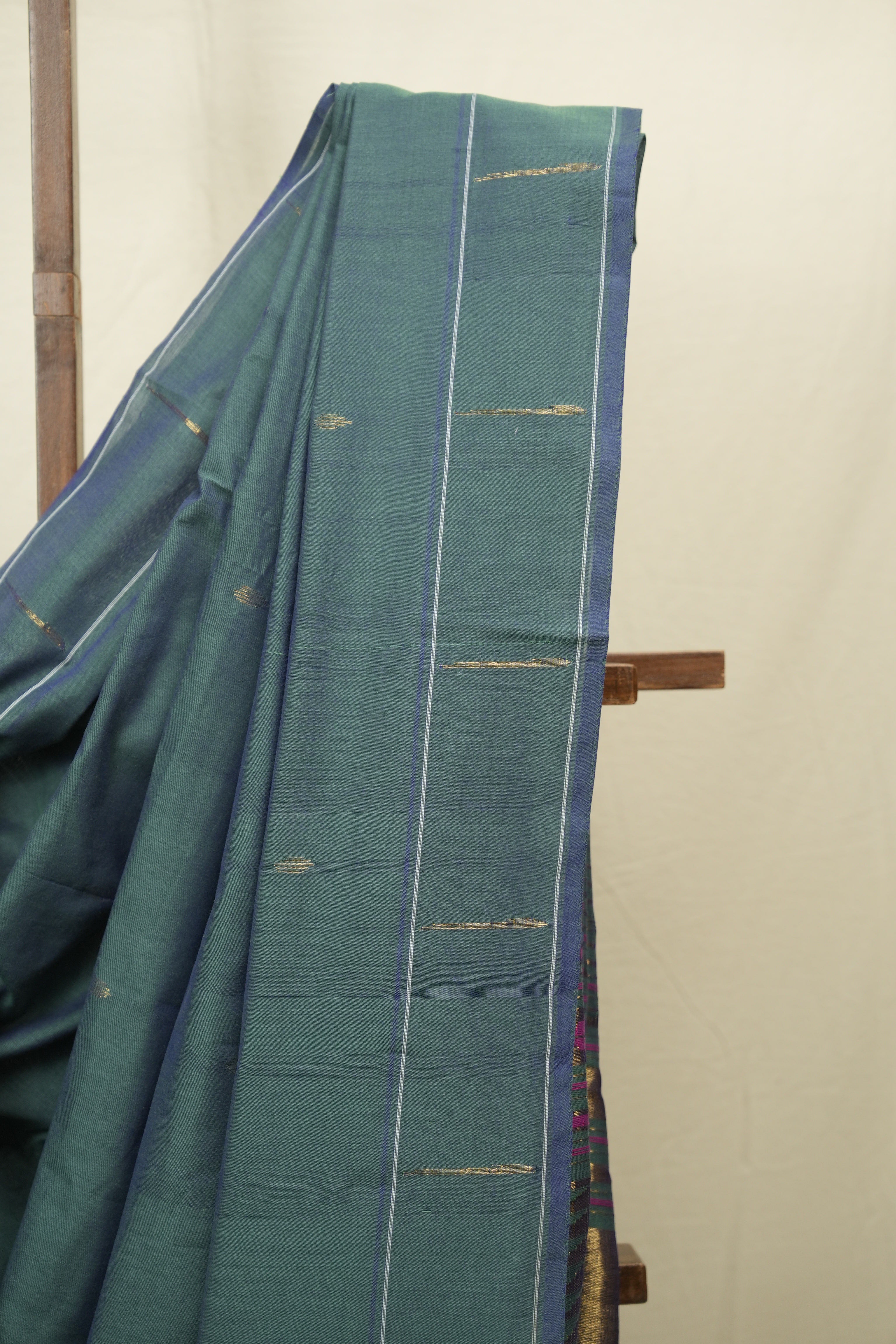 Dual Tone Cotton Paithani Saree - SRDTGCPS776