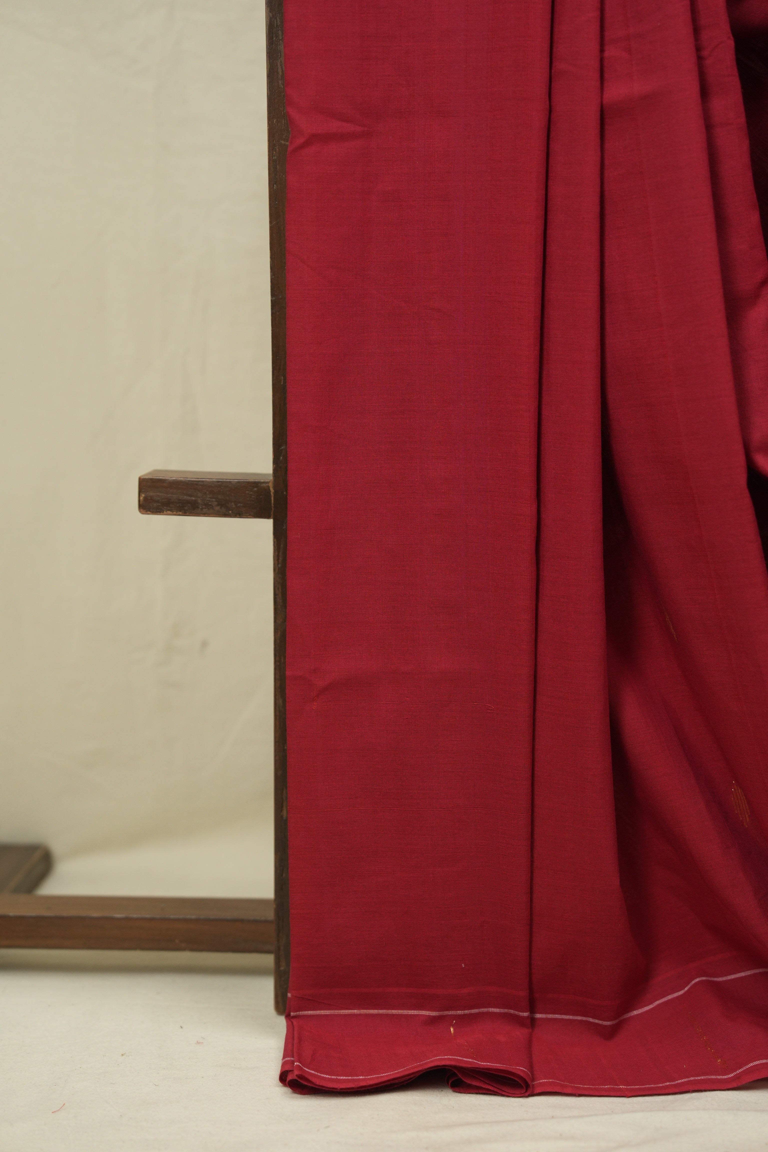 Red Cotton Paithani Saree - SRRCPS777