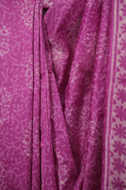 Pink HBP Cotton Silk Saree With Chanderi Border - SRPCSS1794