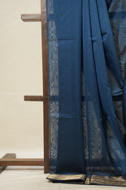 Peacock Blue Maheshwari Saree - SRPBMS897