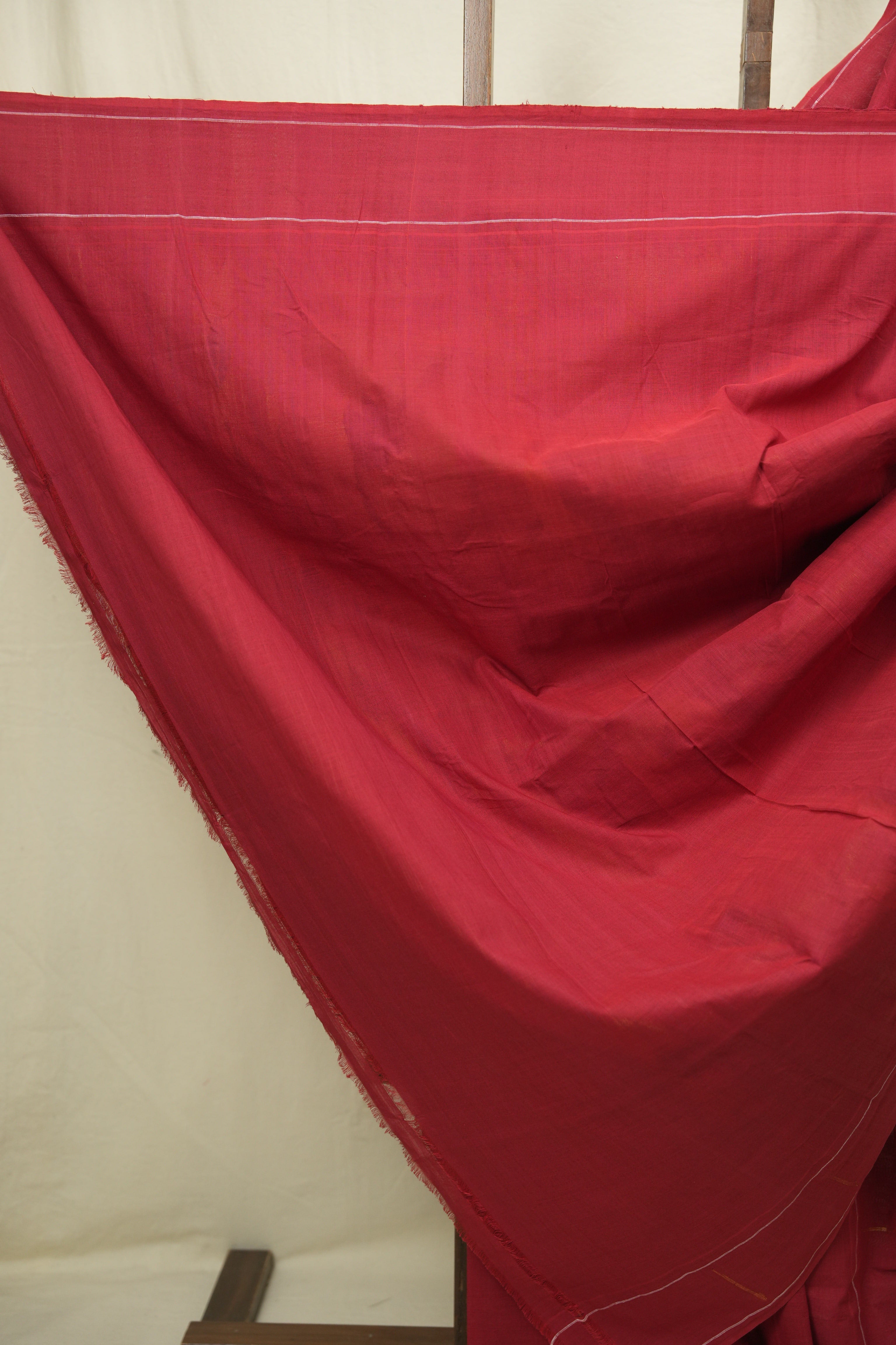Red Cotton Paithani Saree - SRRCPS777