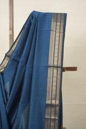 Peacock Blue Maheshwari Saree - SRPBMS897