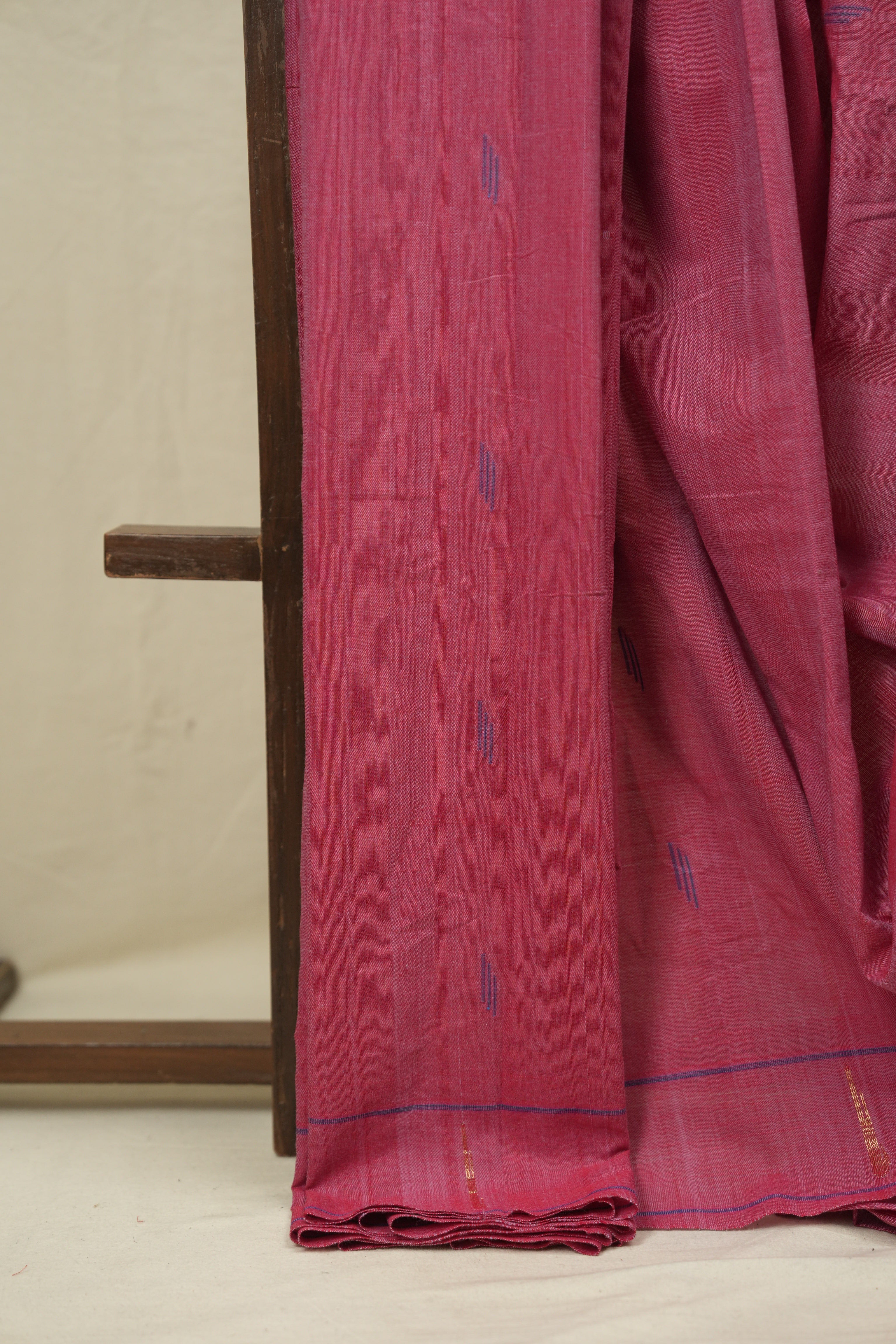 Pastel Pink Cotton Paithani Saree - SRPPCPS778