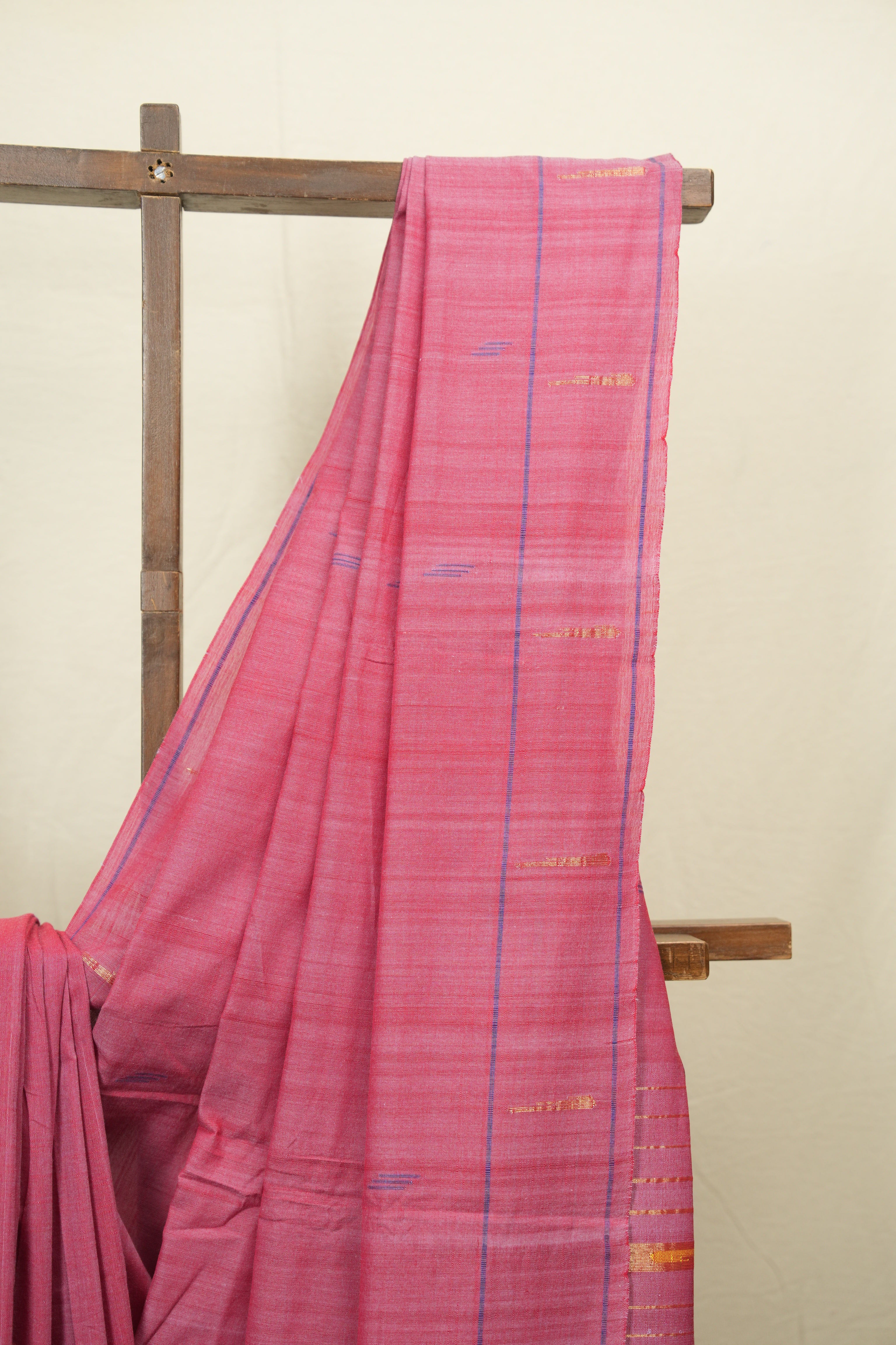 Pastel Pink Cotton Paithani Saree - SRPPCPS778