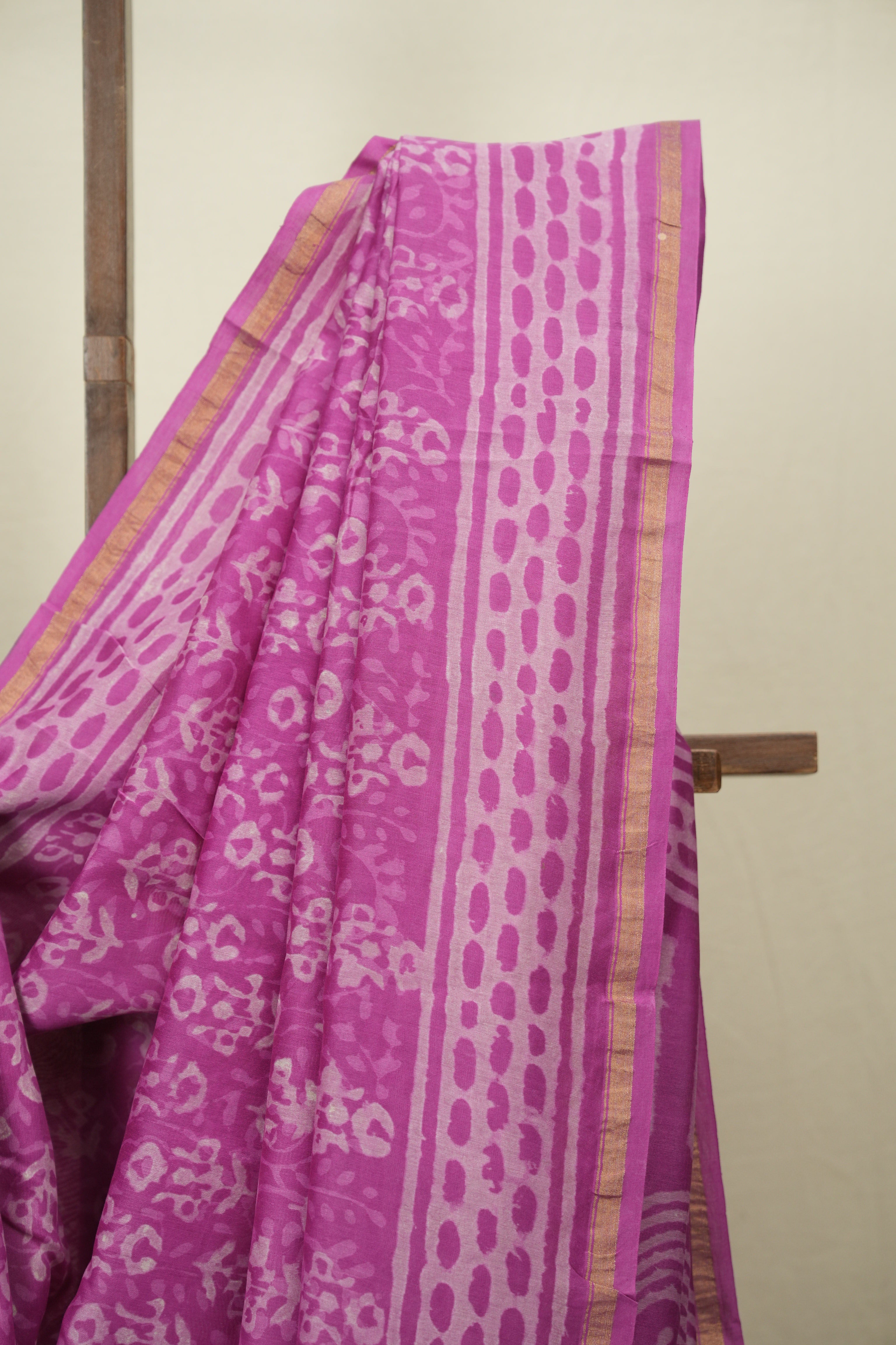 Light Pink HBP Cotton Silk Saree With Chanderi Border - SRLPCSS1790