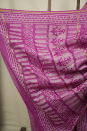 Light Pink HBP Cotton Silk Saree With Chanderi Border - SRLPCSS1790