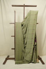 Pista Green Cotton Paithani Saree -SRPGCPS779