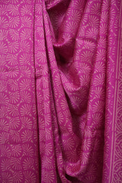 Pink HBP Cotton Silk Saree With Chanderi Border - SRPCSS1788