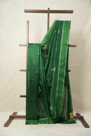 Green Pattu Chanderi silk Saree - SRGPCSS460