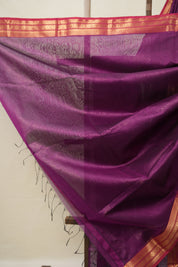 Purple Maheshwari Saree - SRPMS939