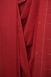Tomato Red Cotton Paithani Saree - SRTRCPS780