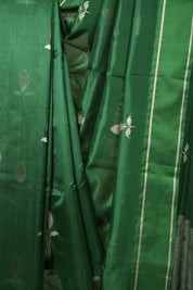 Green Pattu Chanderi silk Saree - SRGPCSS460