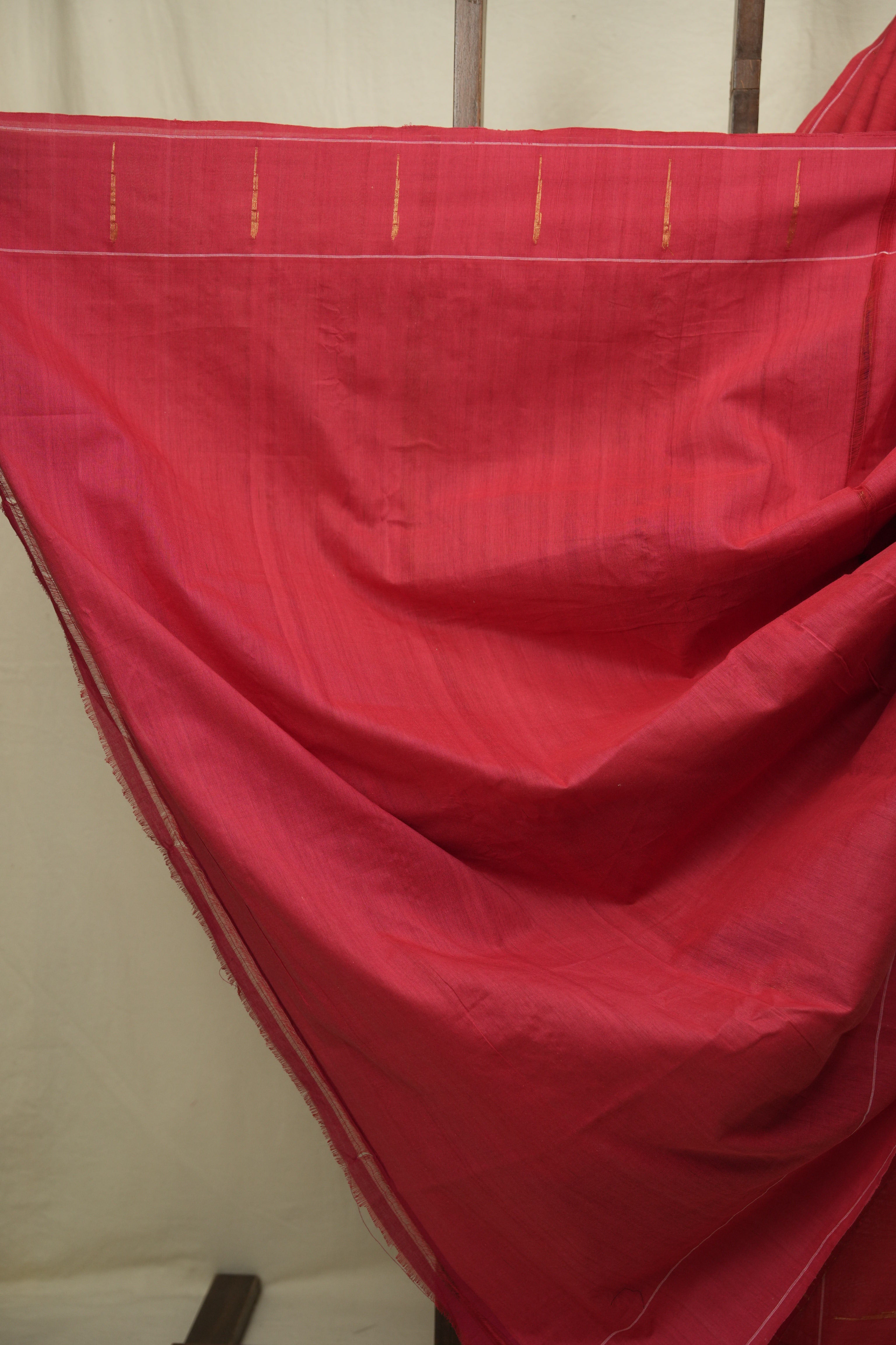 Tomato Red Cotton Paithani Saree - SRTRCPS780