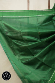 Green Pattu Chanderi silk Saree - SRGPCSS460