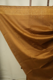 Mustard HBP Cotton Silk Saree With Chanderi Border - SRMCSS1786