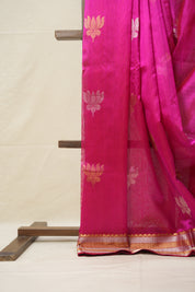 Rani Lotus Buttas Chanderi Sarees Saree - SRRLBCSS438