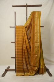 Green-Yellow Maheshwari Saree - SRGYMS892