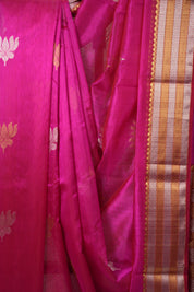 Rani Lotus Buttas Chanderi Sarees Saree - SRRLBCSS438