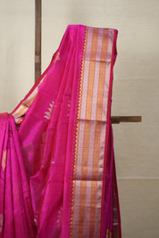 Rani Lotus Buttas Chanderi Sarees Saree - SRRLBCSS438