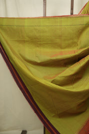 Green Cotton Paithani Saree - SRGCPS821