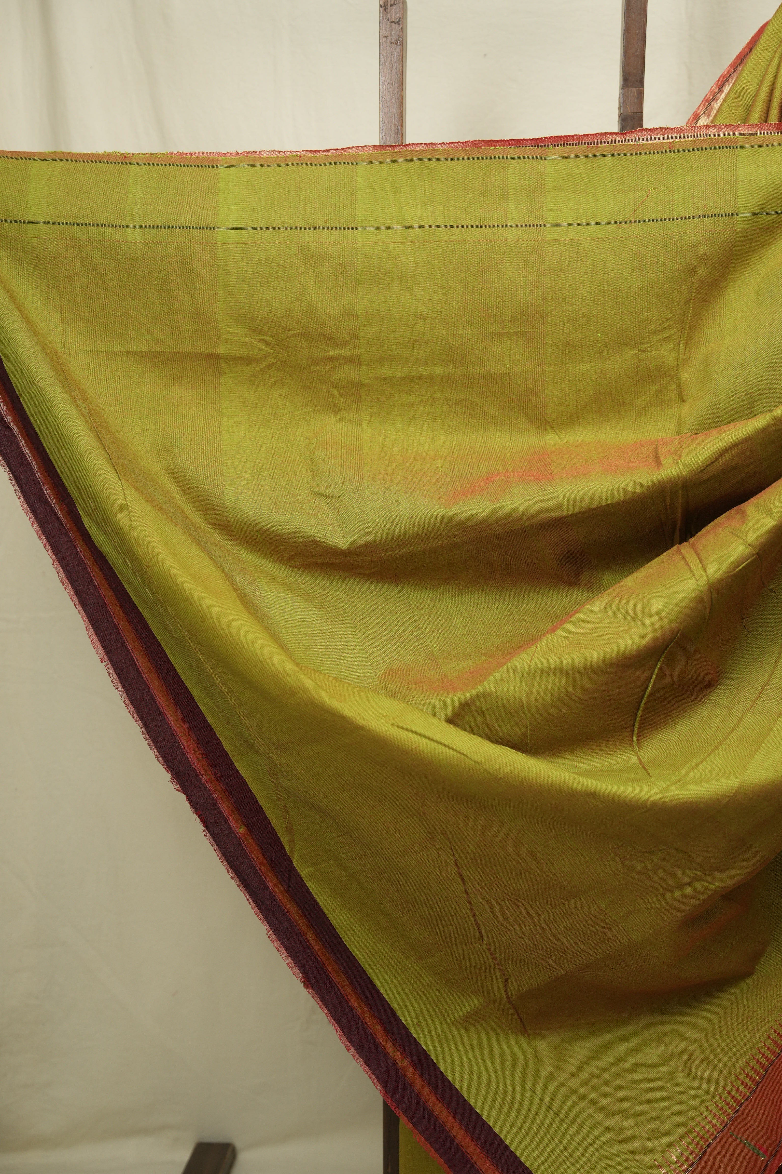 Green Cotton Paithani Saree - SRGCPS821