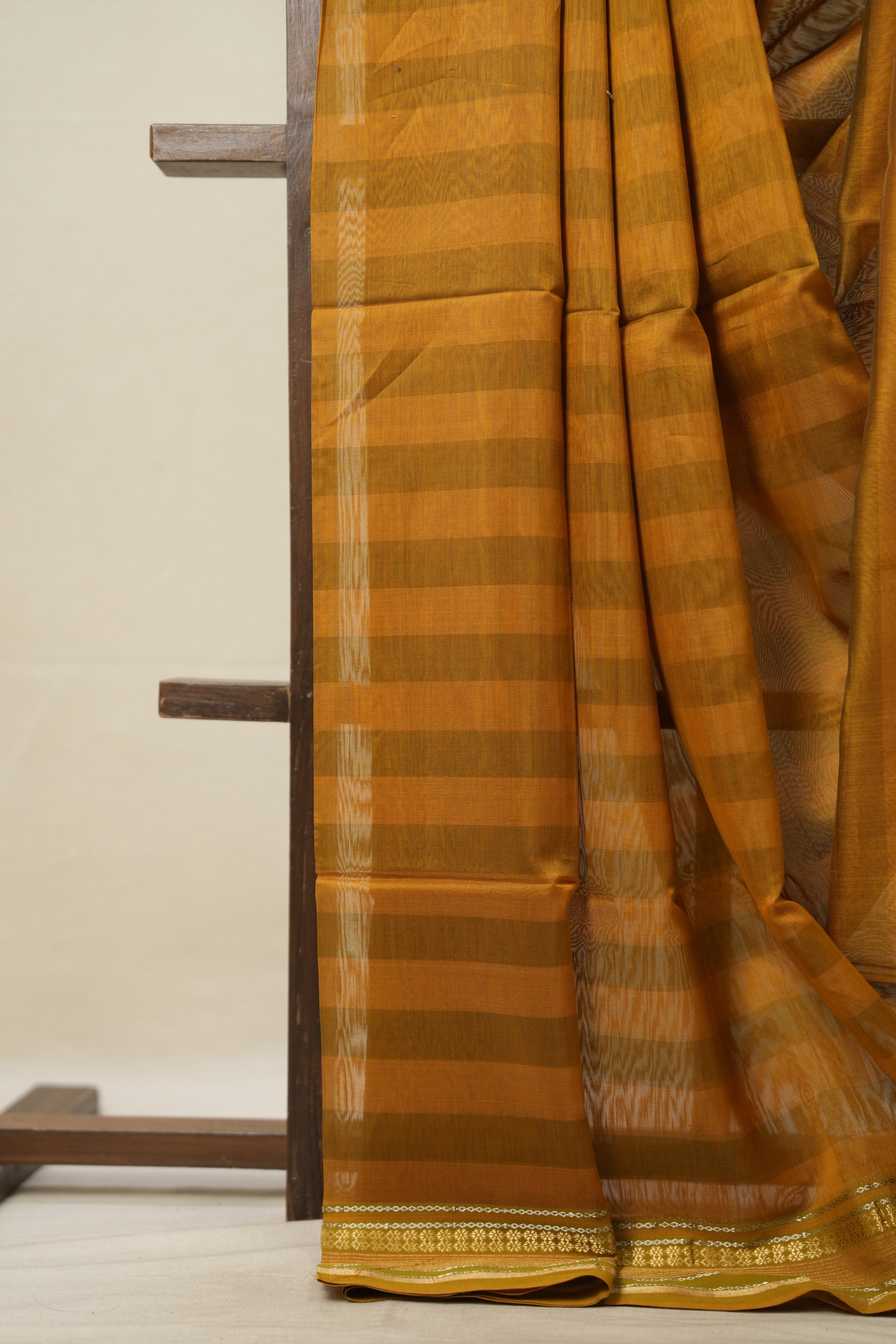 Green-Yellow Maheshwari Saree - SRGYMS892