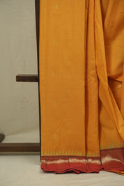 Yellow Cotton Paithani Saree - SRYCPS822