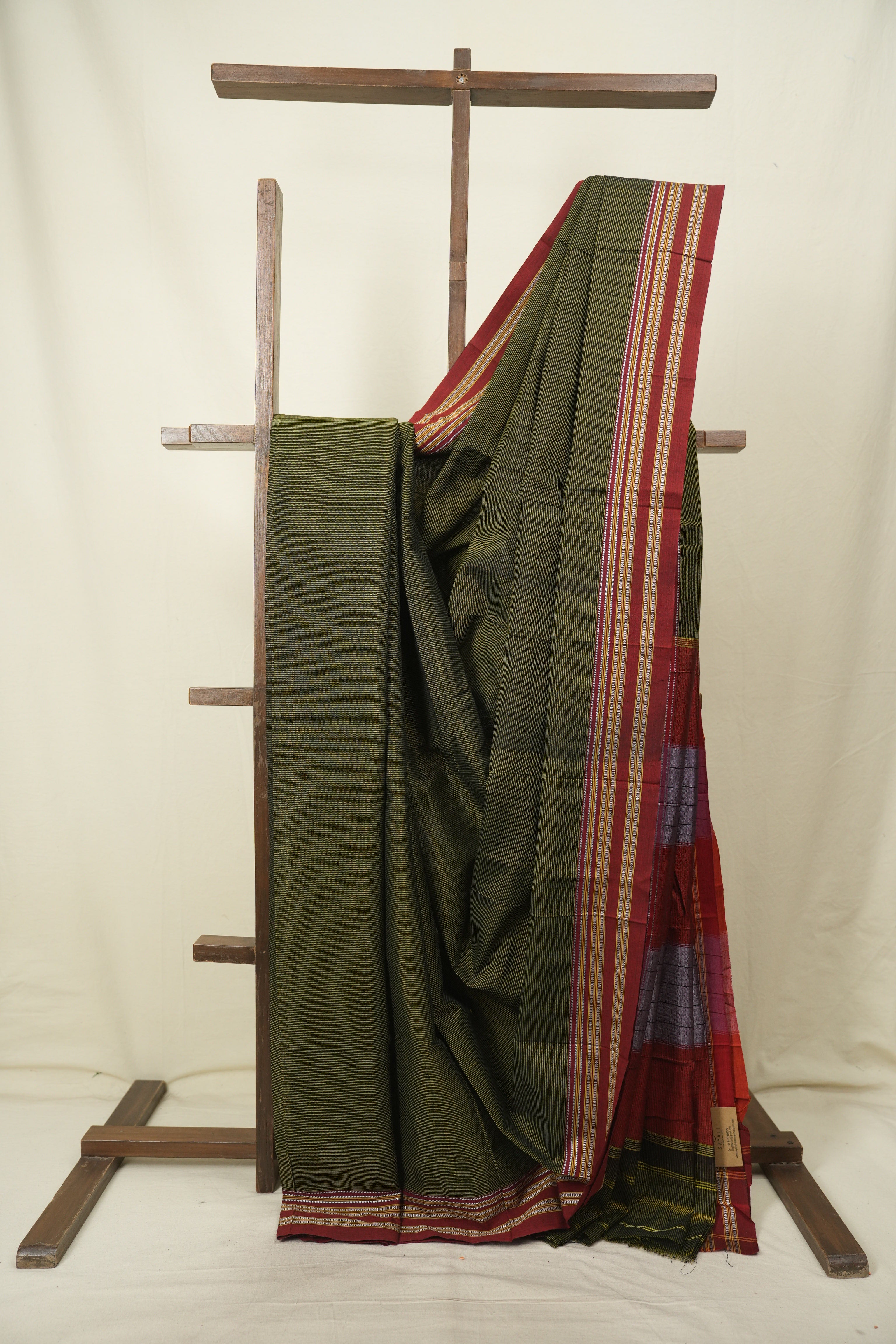 Moss Cotton IIkal Saree - SRMCIS1102