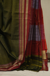 Moss Cotton IIkal Saree - SRMCIS1102