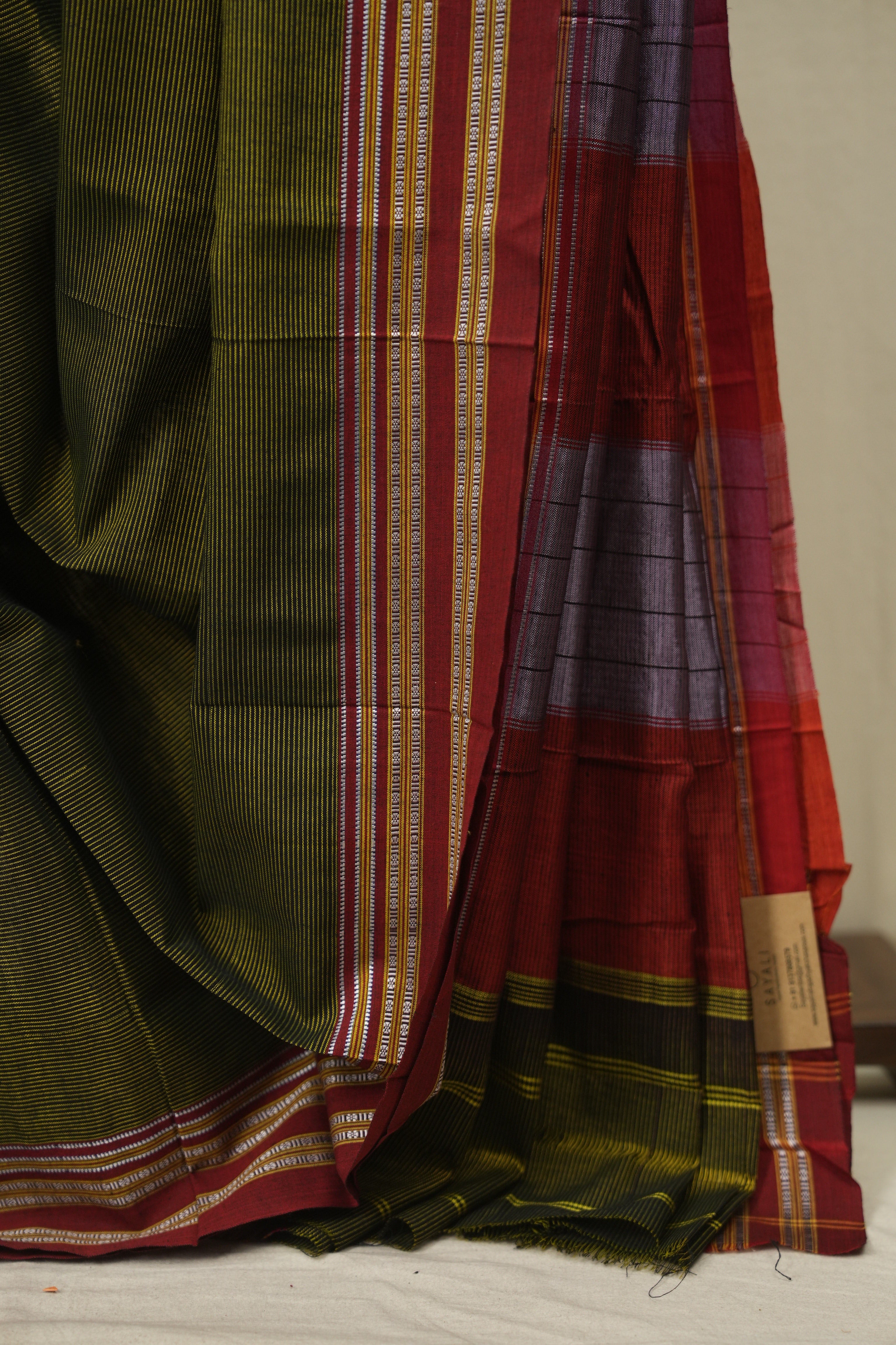 Moss Cotton IIkal Saree - SRMCIS1102