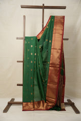 Green Chanderi Silk Saree - SRGCSS480