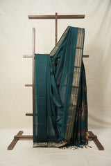 Peacock Green Maheshwari Saree - SRPGMS898