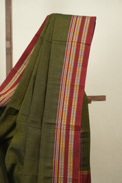 Moss Cotton IIkal Saree - SRMCIS1102