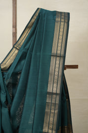 Peacock Green Maheshwari Saree - SRPGMS898