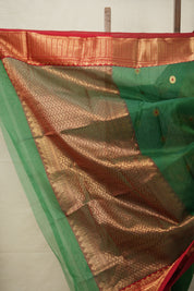 Green Chanderi Silk Saree - SRGCSS480