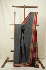 Silver Cotton IIkal Saree - SRSCIS1101