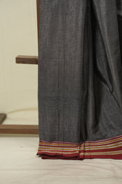 Silver Cotton IIkal Saree - SRSCIS1101