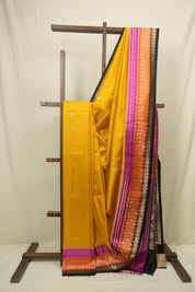 Yellow Banarasi Silk Saree - SRYBSS956