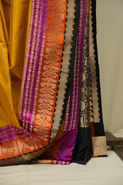 Yellow Banarasi Silk Saree - SRYBSS956