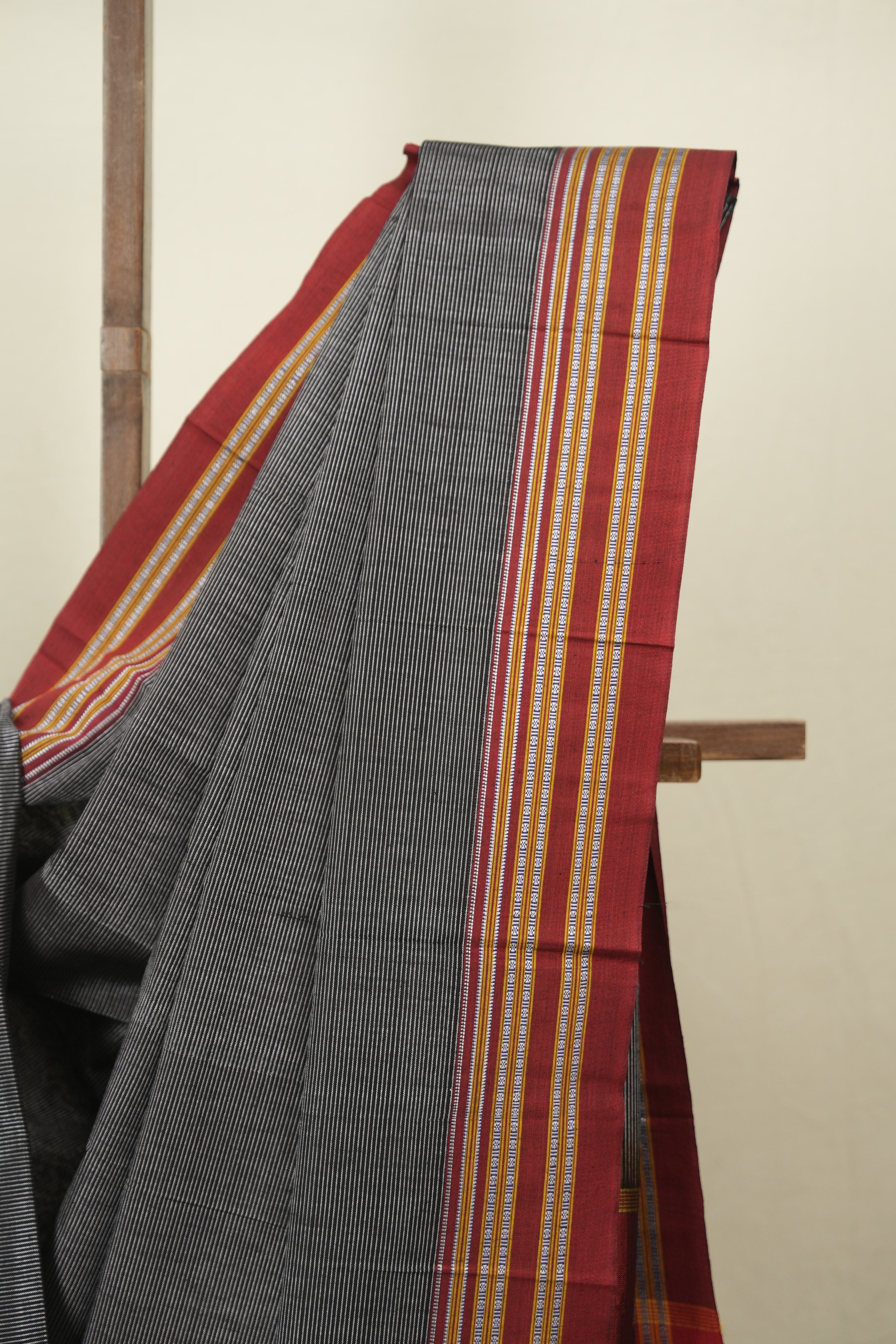 Silver Cotton IIkal Saree - SRSCIS1101